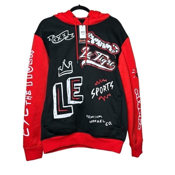 Le Tigre Men’s Premium Apparel Company Fleece Pullover Hoodie Size M NWT - Picture 5 of 16